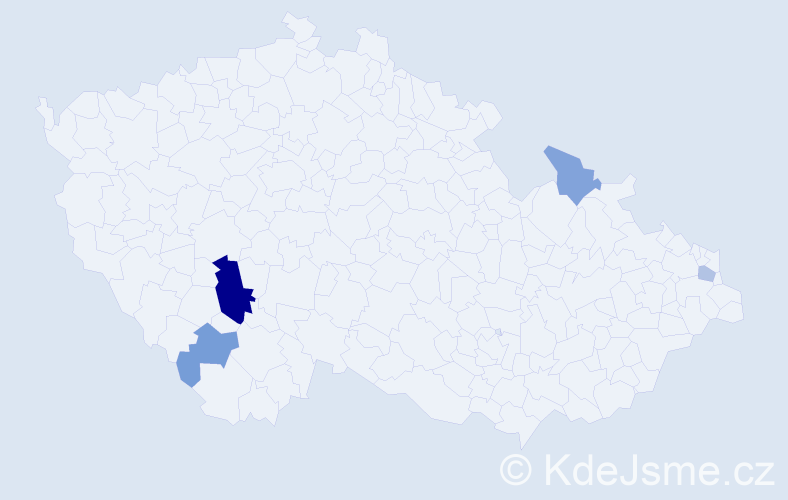 Příjmení: 'Leškanič', počet výskytů 8 v celé ČR