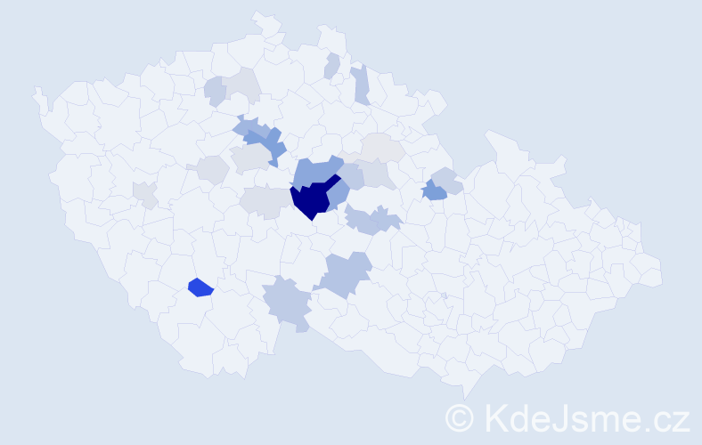 Příjmení: 'Zatřepálek', počet výskytů 78 v celé ČR