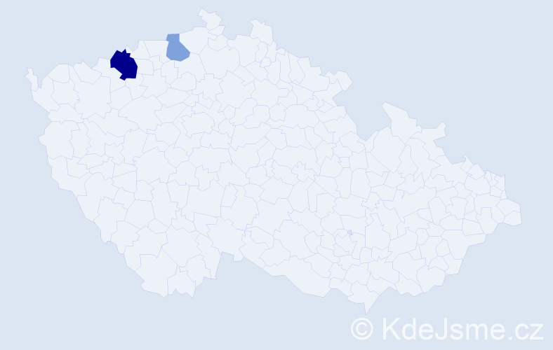 Příjmení: 'Eberhardt', počet výskytů 4 v celé ČR