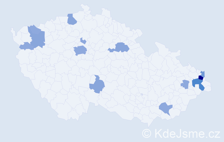 Příjmení: 'Daško', počet výskytů 30 v celé ČR