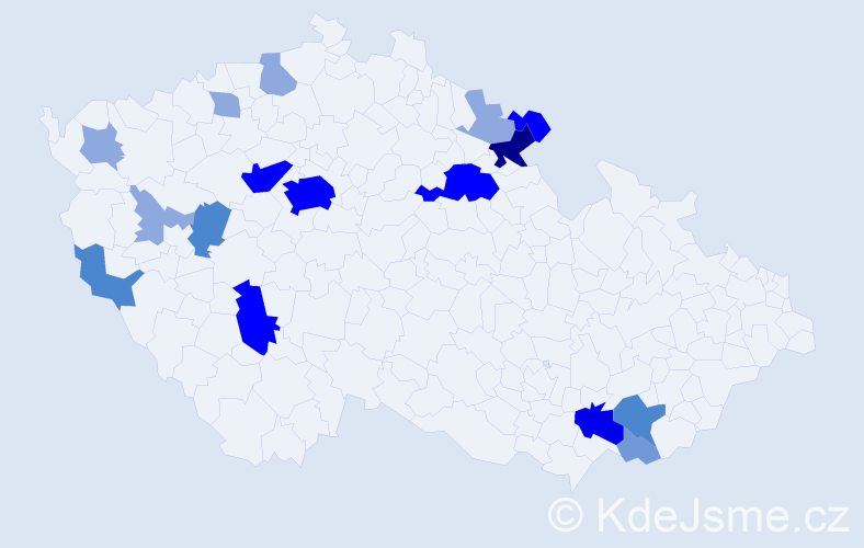 Příjmení: 'Drechsel', počet výskytů 47 v celé ČR