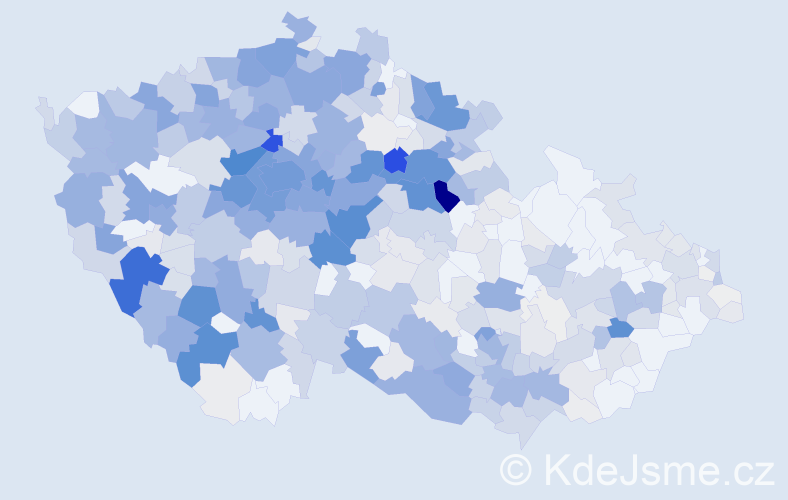 Příjmení: 'Vlasáková', počet výskytů 2368 v celé ČR