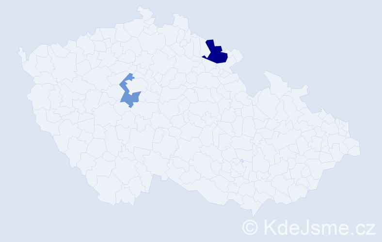 Příjmení: 'Lenzing', počet výskytů 6 v celé ČR