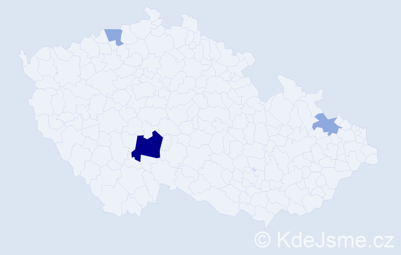 Příjmení: 'Lengrová', počet výskytů 8 v celé ČR