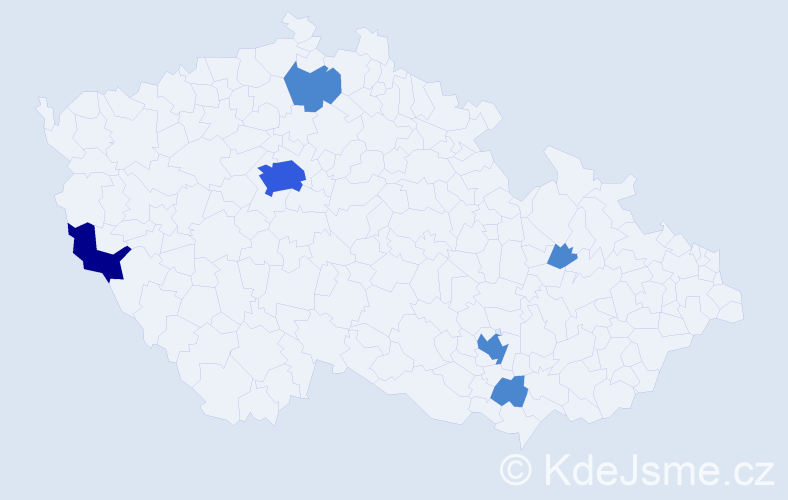 Příjmení: 'Skrejval', počet výskytů 16 v celé ČR