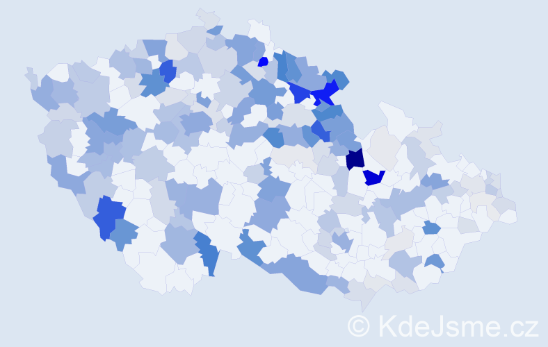Příjmení: 'Pfeifer', počet výskytů 635 v celé ČR