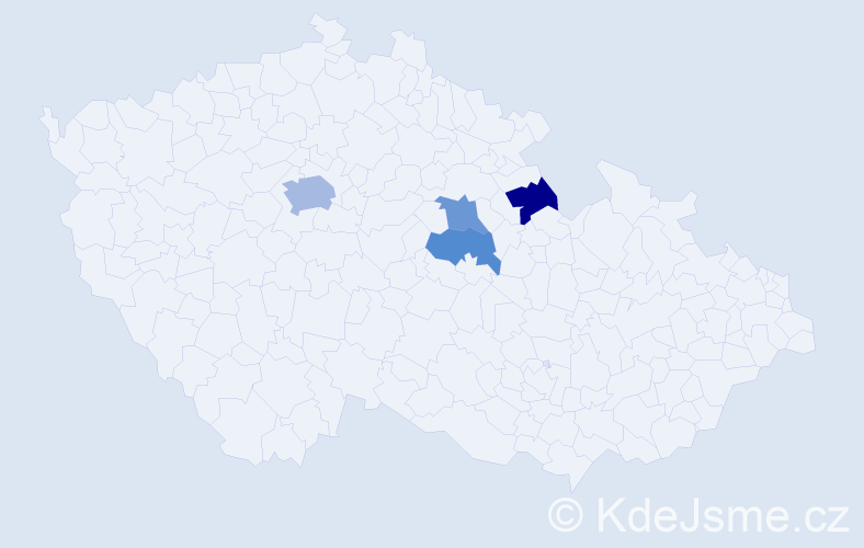 Příjmení: 'Feyfar', počet výskytů 6 v celé ČR