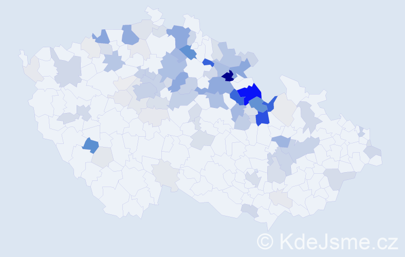 Příjmení: 'Krsková', počet výskytů 342 v celé ČR