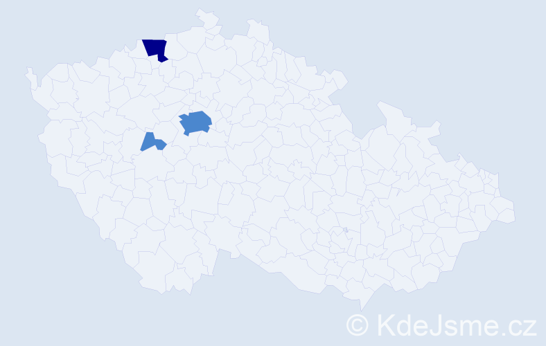 Příjmení: 'Yükselová', počet výskytů 5 v celé ČR