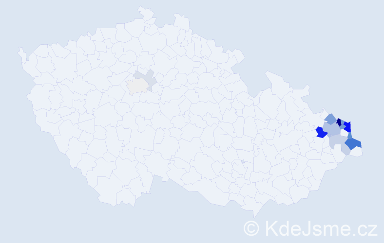 Příjmení: 'Orszulik', počet výskytů 56 v celé ČR