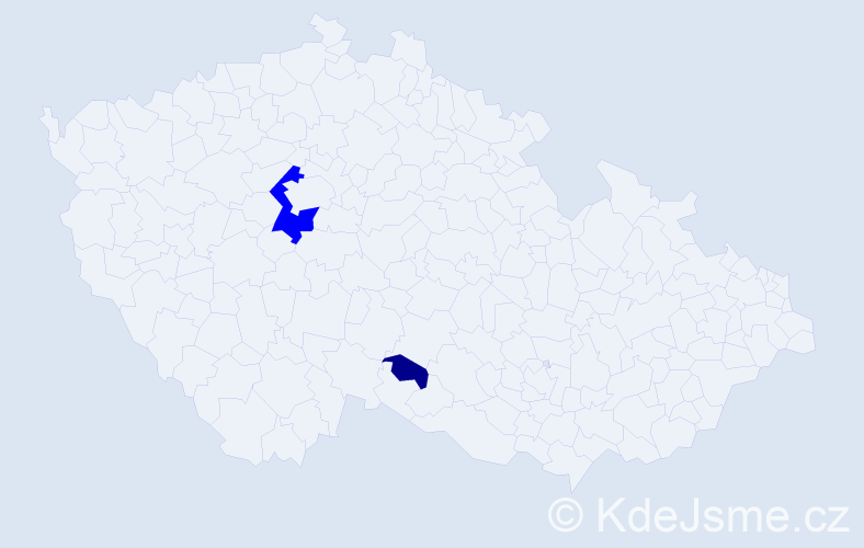 Příjmení: 'Fadruszová', počet výskytů 3 v celé ČR