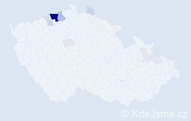 Příjmení: 'Kompuš', počet výskytů 55 v celé ČR