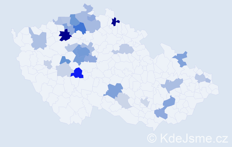 Příjmení: 'Guth', počet výskytů 121 v celé ČR