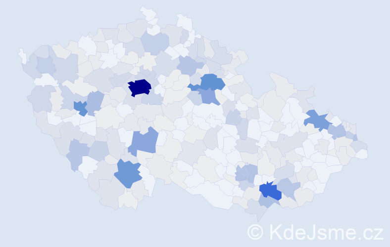 Příjmení: 'Rybová', počet výskytů 1124 v celé ČR
