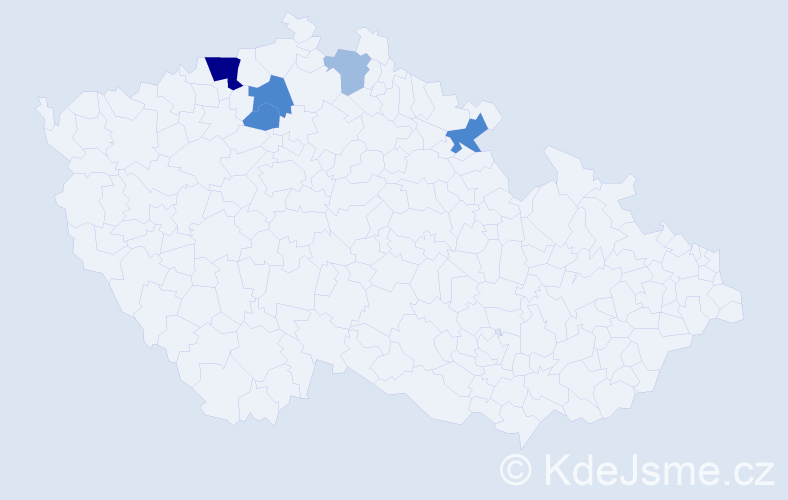 Příjmení: 'Podstavcová', počet výskytů 11 v celé ČR