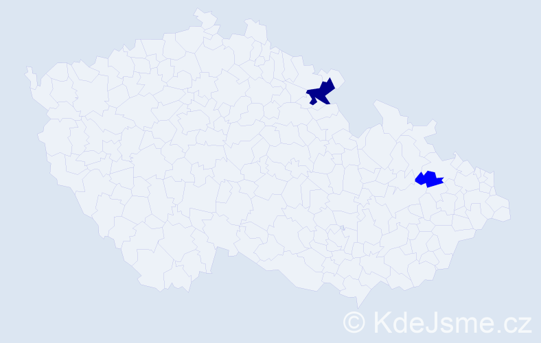 Příjmení: 'Klanertová', počet výskytů 3 v celé ČR