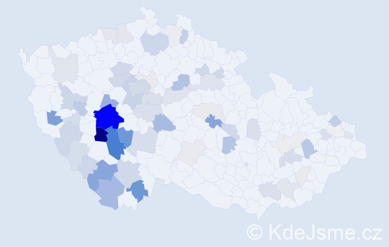 Příjmení: 'Tesková', počet výskytů 239 v celé ČR