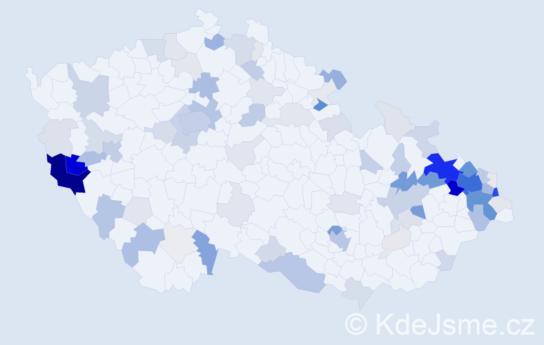 Příjmení: 'Knopp', počet výskytů 397 v celé ČR