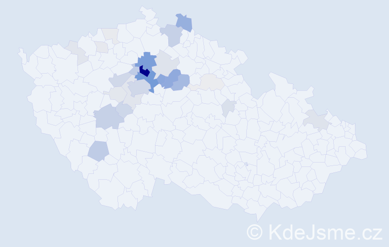 Příjmení: 'Čemus', počet výskytů 120 v celé ČR