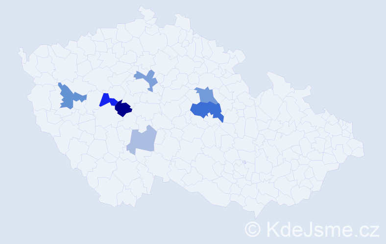 Příjmení: 'Zapachová', počet výskytů 16 v celé ČR