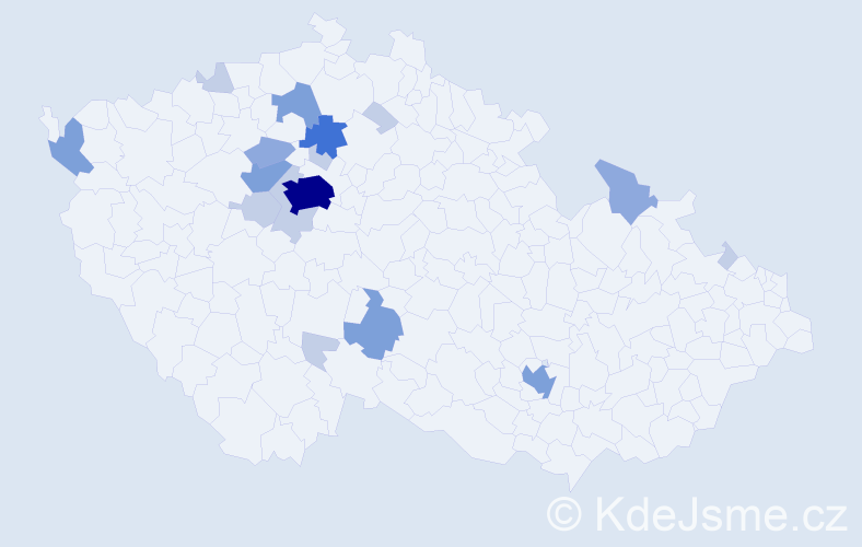 Příjmení: 'Nepilová', počet výskytů 43 v celé ČR