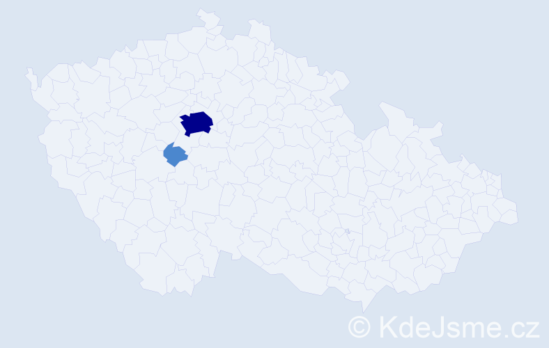 Příjmení: 'Krajčir', počet výskytů 4 v celé ČR