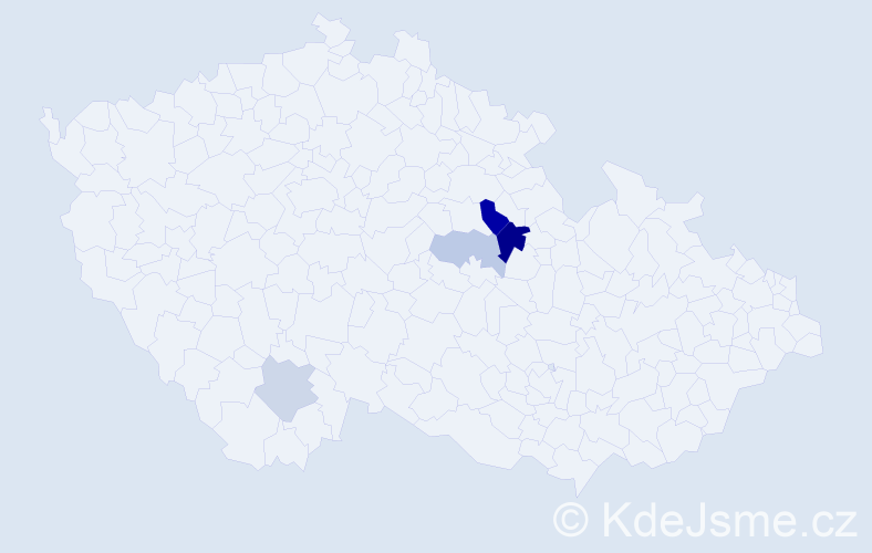 Příjmení: 'Bahrij', počet výskytů 8 v celé ČR
