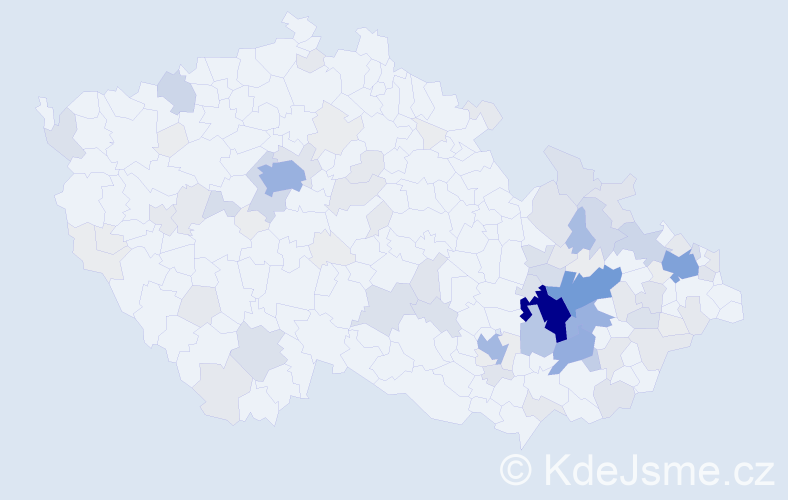 Příjmení: 'Přecechtěl', počet výskytů 395 v celé ČR