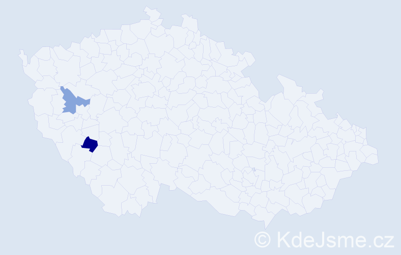 Příjmení: 'Kosturik', počet výskytů 2 v celé ČR