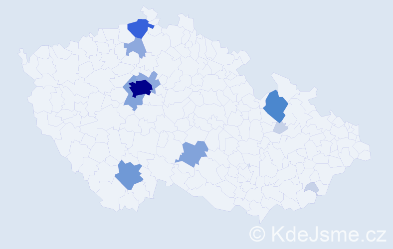 Příjmení: 'Běhunková', počet výskytů 41 v celé ČR