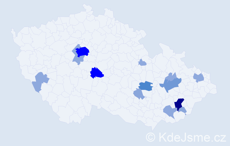 Příjmení: 'Béza', počet výskytů 42 v celé ČR