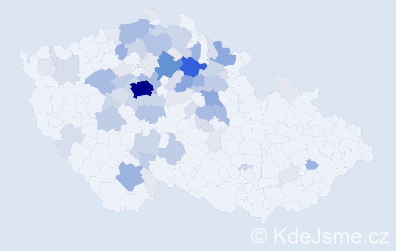 Příjmení: 'Bucek', počet výskytů 265 v celé ČR