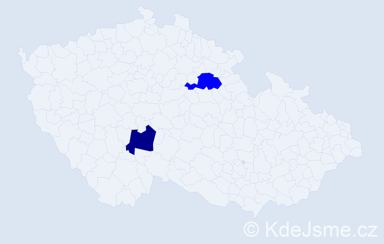 Příjmení: 'Kriváneková', počet výskytů 3 v celé ČR