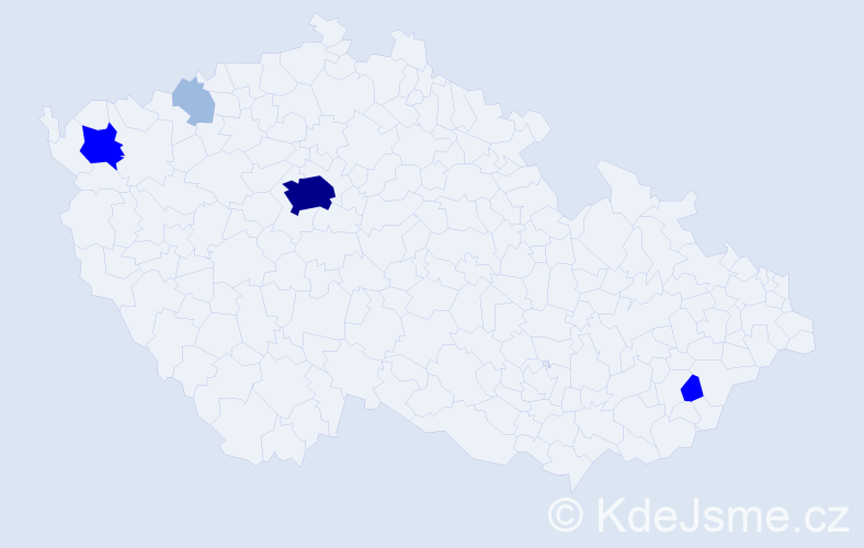 Příjmení: 'Zechnerová', počet výskytů 11 v celé ČR