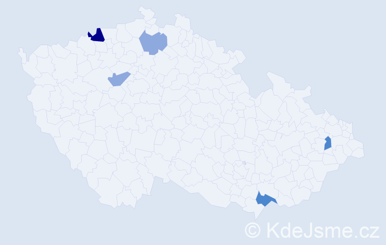 Příjmení: 'Talajková', počet výskytů 11 v celé ČR