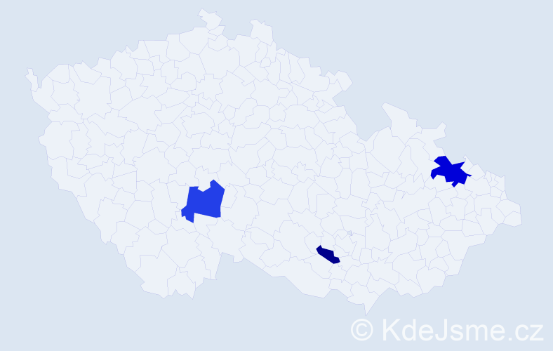 Příjmení: 'Chabanová', počet výskytů 6 v celé ČR