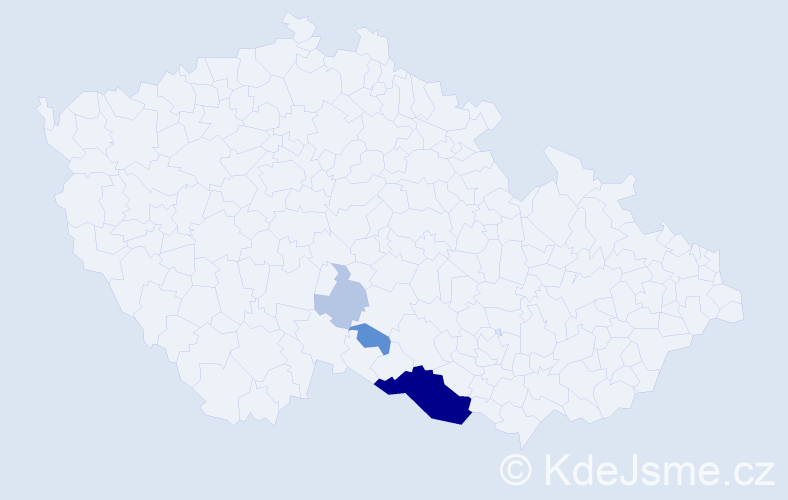 Příjmení: 'Vikturna', počet výskytů 16 v celé ČR