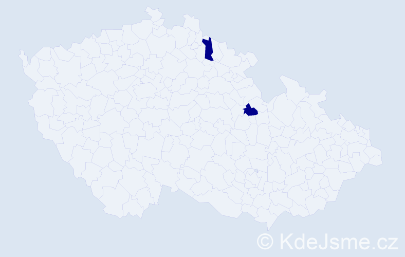 Příjmení: 'Hellmuthová', počet výskytů 2 v celé ČR