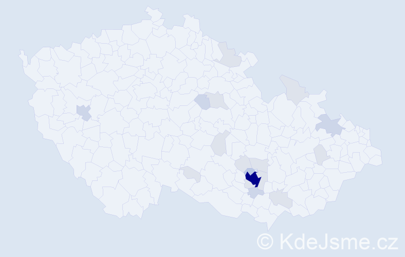 Příjmení: 'Trkanová', počet výskytů 49 v celé ČR