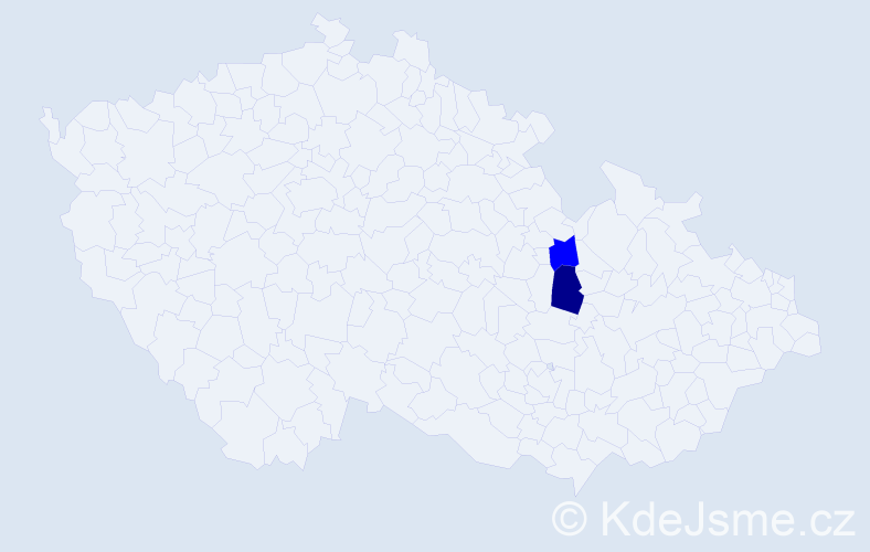 Příjmení: 'Makyňová', počet výskytů 3 v celé ČR