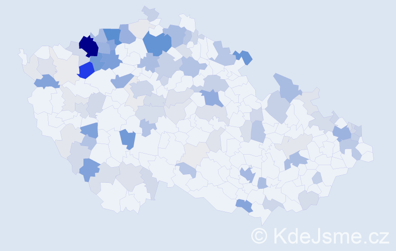 Příjmení: 'Fedáková', počet výskytů 390 v celé ČR