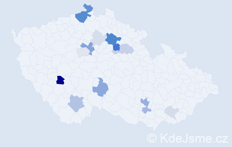 Příjmení: 'Prajs', počet výskytů 48 v celé ČR