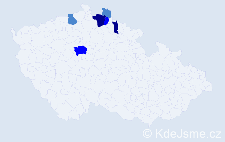 Příjmení: 'Faistauerová', počet výskytů 12 v celé ČR