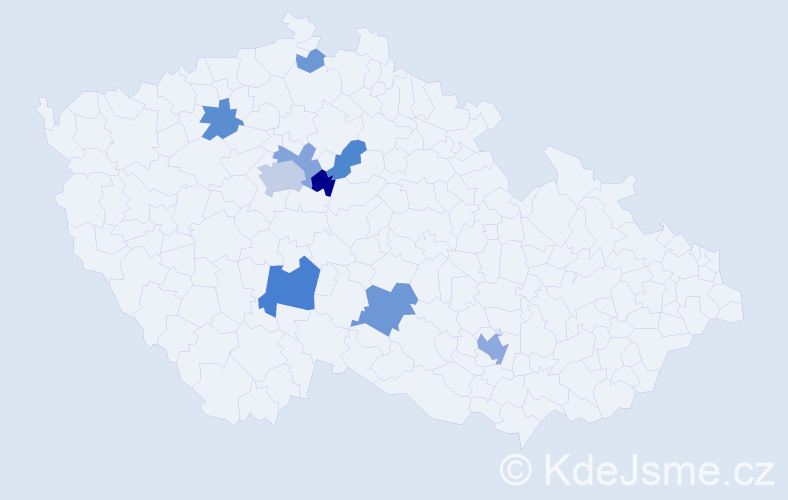 Příjmení: 'Vencour', počet výskytů 28 v celé ČR