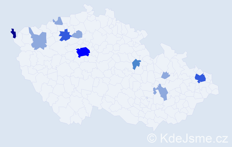 Příjmení: 'Atanasovová', počet výskytů 22 v celé ČR