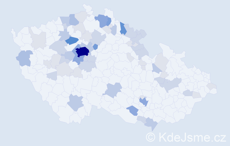 Příjmení: 'Nič', počet výskytů 178 v celé ČR