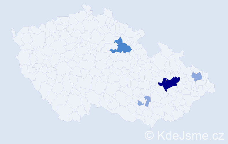 Příjmení: 'Loyka', počet výskytů 14 v celé ČR