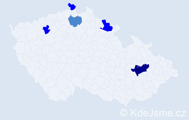 Příjmení: 'Kolert', počet výskytů 15 v celé ČR