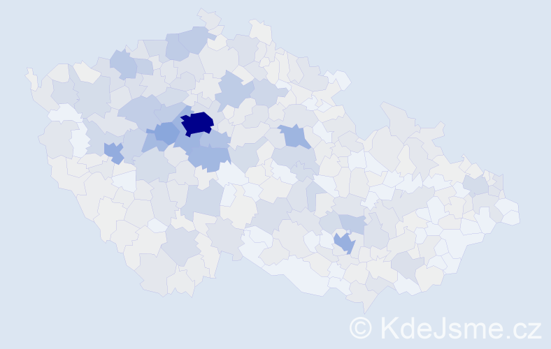 Příjmení: 'Šebek', počet výskytů 2309 v celé ČR