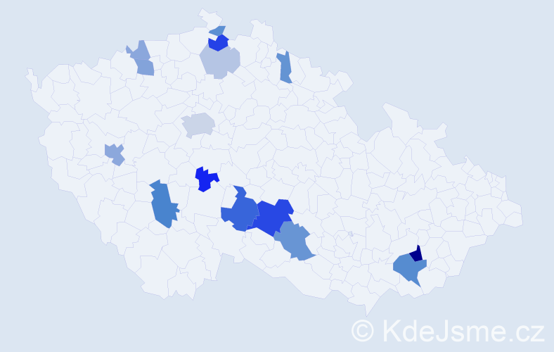 Příjmení: 'Bakusová', počet výskytů 41 v celé ČR